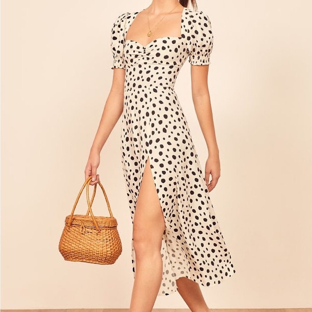 Reformation Lacey Dress in Ink Blot